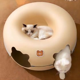 Cat Tunnel BedCat Nest Four Seasons Universal  Summer Sleep Internet Red Donut Dodge House Pet Cat Drill Hole Semi-EnclosedPeekaboo Cat Cave