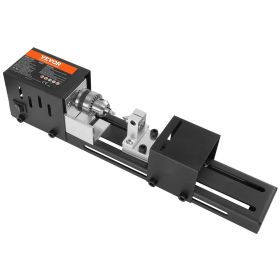 VEVOR Mini Lathe Machine, 2.76 in x 6.3 in, 24VDC 96W Mini Wood Lathe Tools Milling Machine Accessories