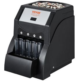 VEVOR USD Coin Sorter, Coin Sorter Machine for USD Coin 1Â¢ 5Â¢ 10Â¢ 25Â¢, Sorts up to 230 Coins/min