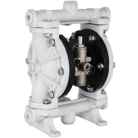 VEVOR Air-Operated Double Diaphragm Pump, 1/2 in Inlet & Outlet, Polypropylene Body, 13.2 GPM & Max 120PSI