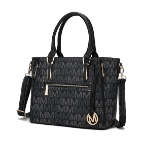 MKF Collection Siena Women's Tote Handbag by Mia k (Color: Black, Material: Polycarbonate)