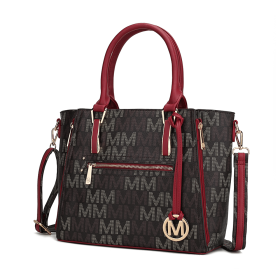 MKF Collection Siena Women's Tote Handbag by Mia k (Color: Red, Material: Polycarbonate)