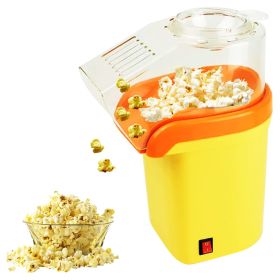 5 Core Popcorn Machine 16 Cup Capacity Hot Air Popper Mini Portable Tabletop Electric Pop Corn Maker Maquina Para Hacer Palomitas De Maiz For Home Mov (Color: Yellow)